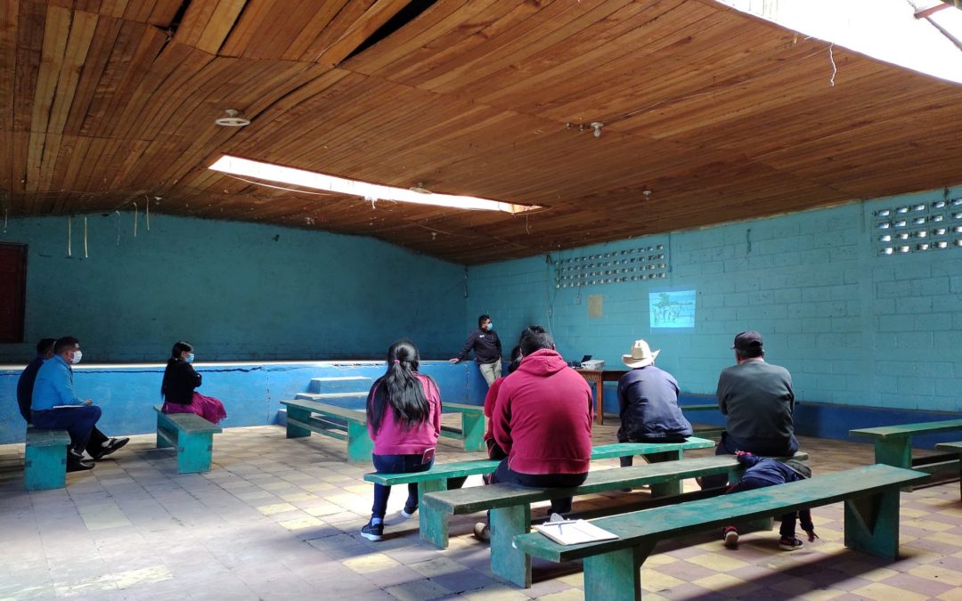 MUNI-K´at aborda taller para identificar las amenazas relacionadas al cambio climático, en el municipio de San Antonio Sacatepéquez.