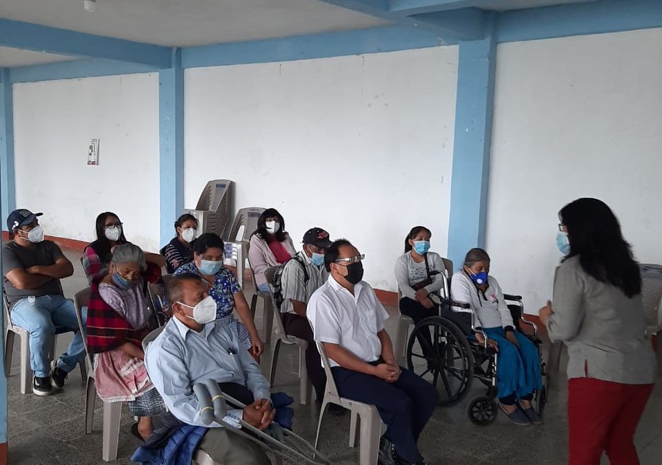 Colectivos con discapacidad del Municipio de Zunil, participan en la elaboración del Diagnóstico sobre la situación de Accesibilidad y del Plan Municipal de Accesibilidad del Municipio de Zunil.