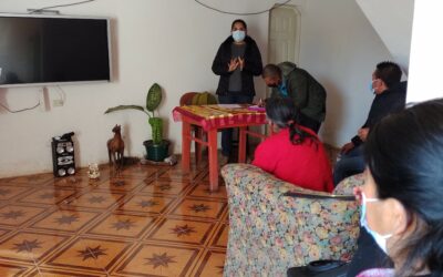 Agricultores del municipio de San Antonio Sacatepéquez fortalecen sus conocimientos sobre manejo integral de cuencas.