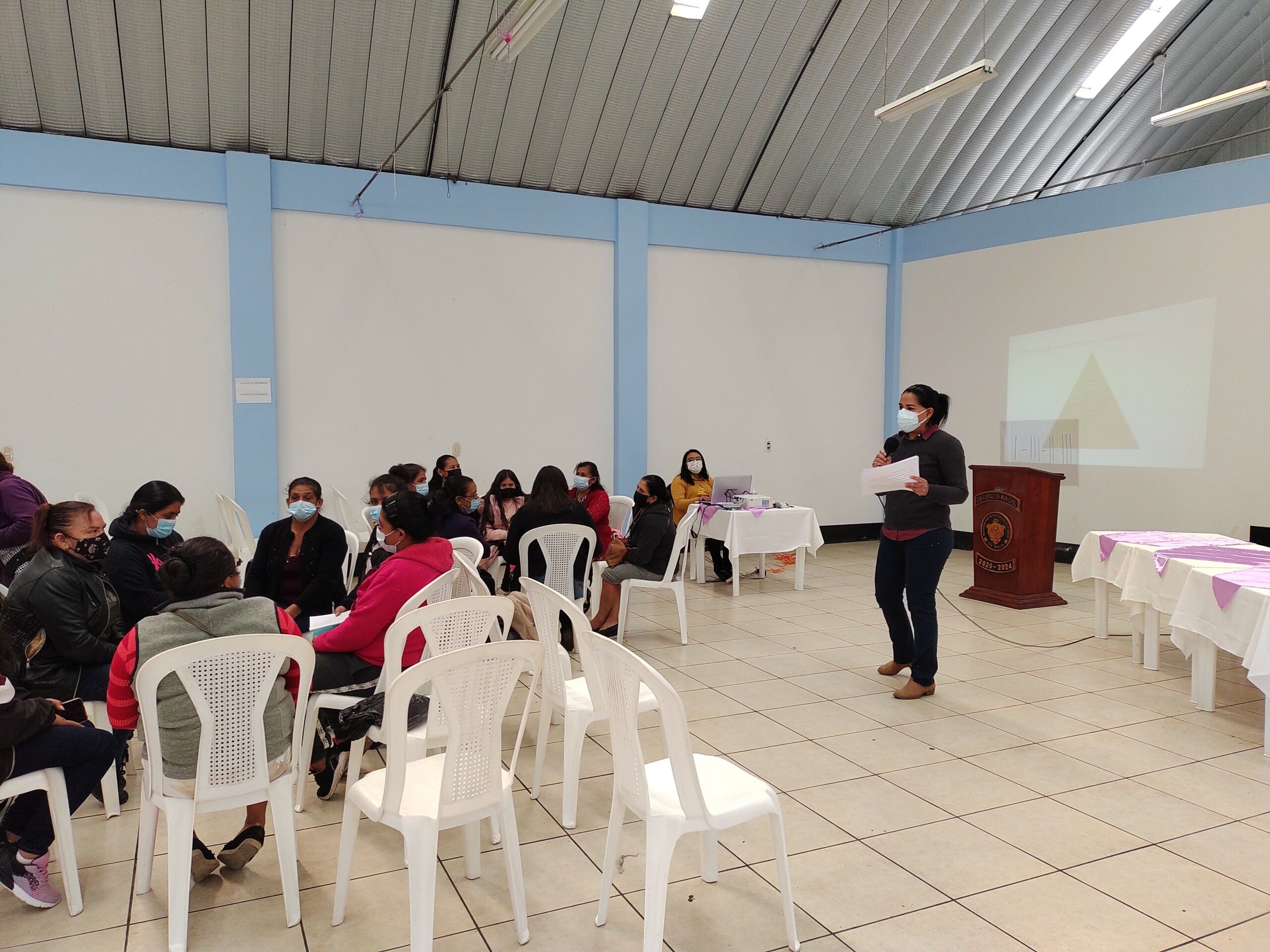 Grupos de mujeres del Municipio de Esquipulas Palo Gordo, participan en taller sobre participación ciudadana e incidencia política.  