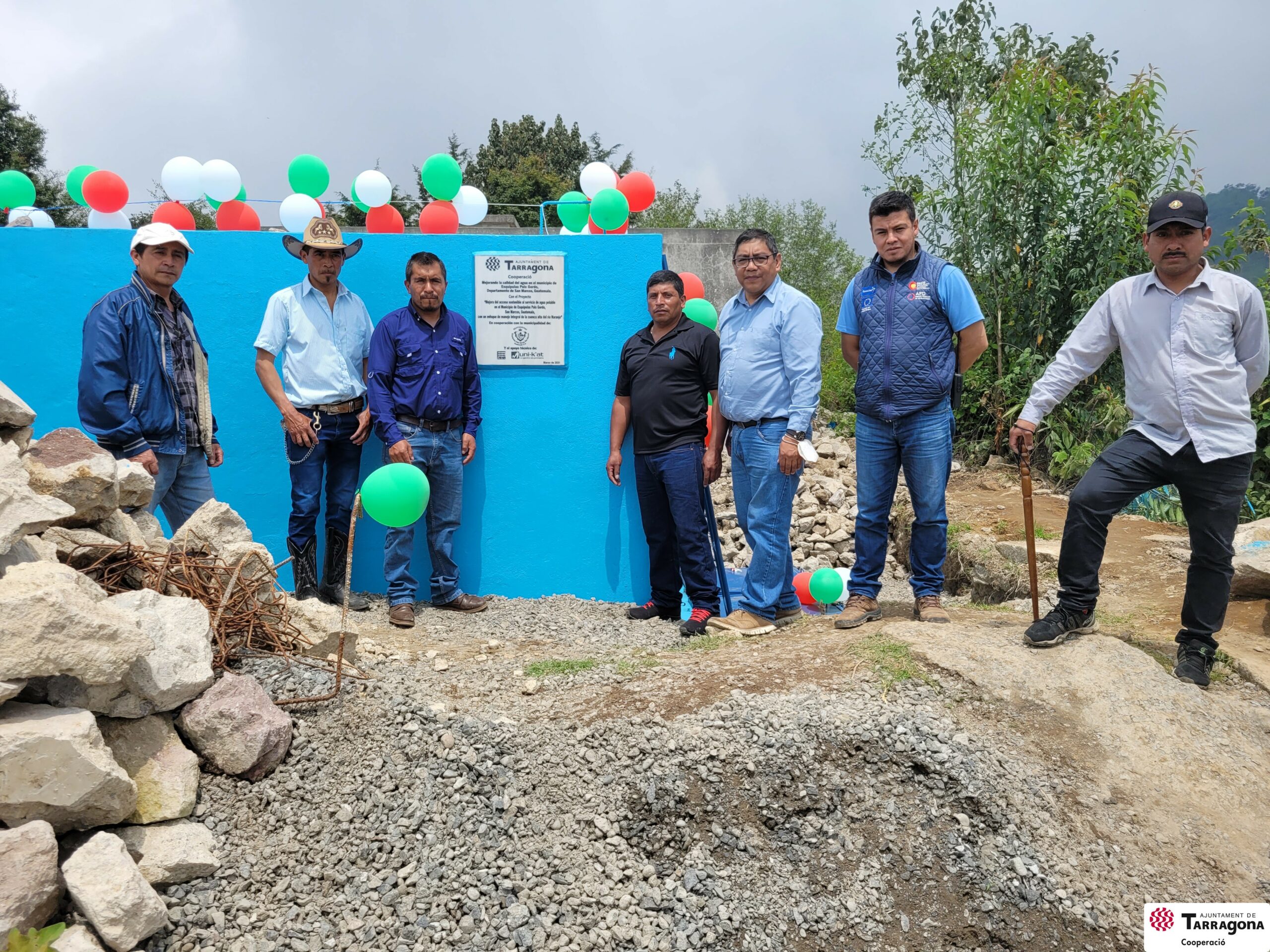 Sistema de agua domiciliar mejorará la calidad de vida en la comunidad de Tierra Blanca, del municipio de Esquipulas Palo Gordo.