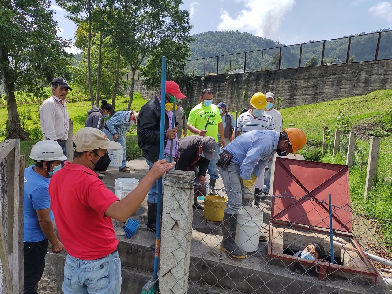 Se desarrolla taller sobre operación y mantenimiento del sistema de agua en la Aldea Villa Hermosa, del municipio de Esquipulas Palo Gordo.