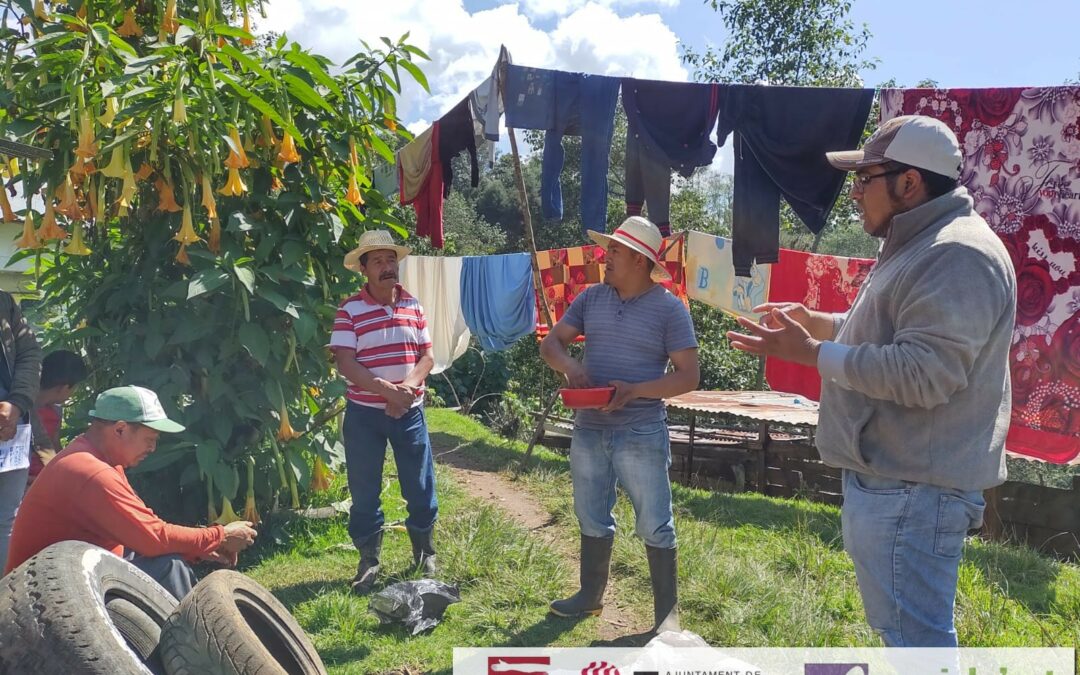 Agricultores  del municipio de  San Antonio Sacatepéquez implementan medidas de Manejo Integral de Cuencas.